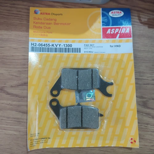 Kampas Rem Depan Beat Karburator Aspira H2-06455-KVY-1300 