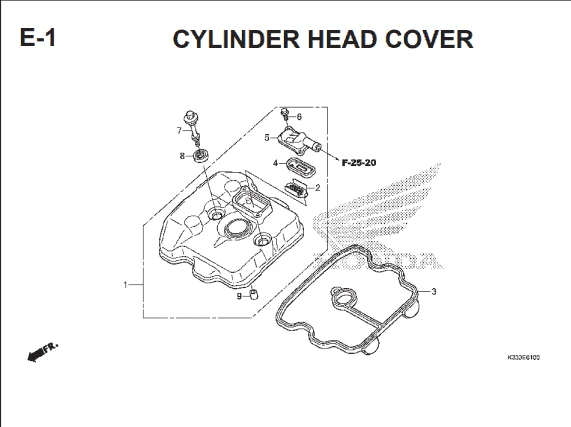 Katalog Suku Cadang Honda CBR 250R CBU