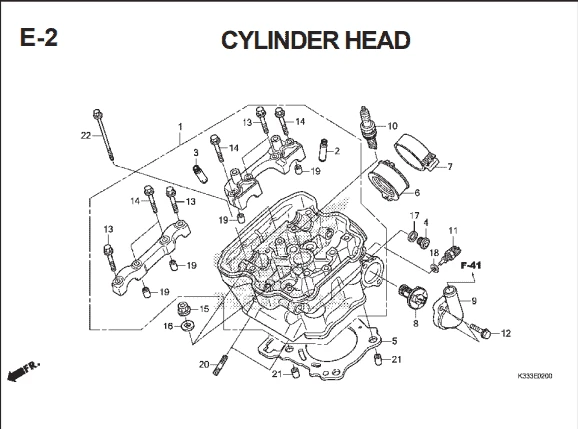 Katalog Suku Cadang Honda CBR 250R CBU