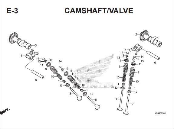 Katalog Suku Cadang Honda CBR 250R CBU