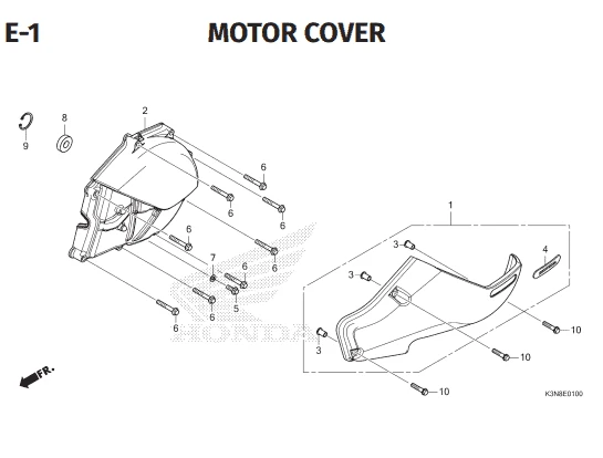 Katalog Suku Cadang Honda CUV e: