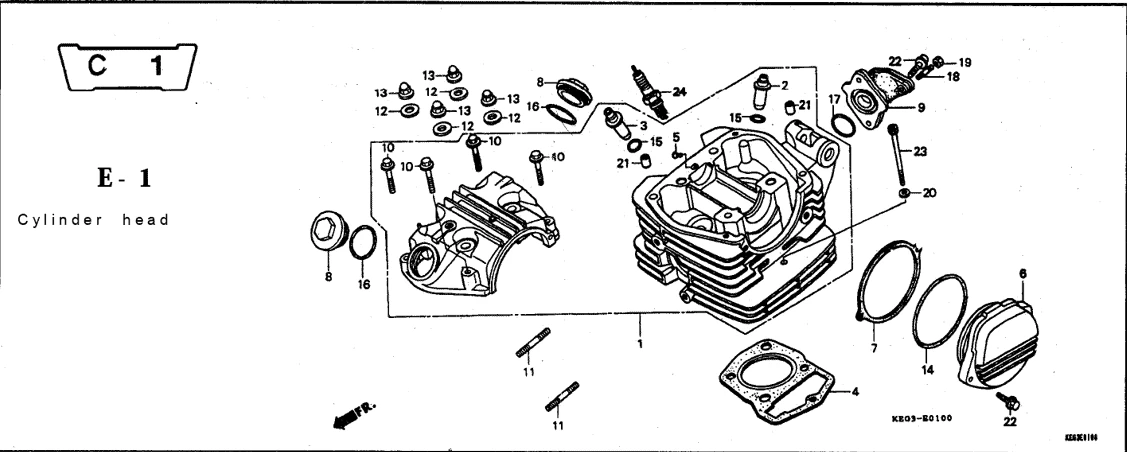 Katalog Suku Cadang Honda GL Pro Max