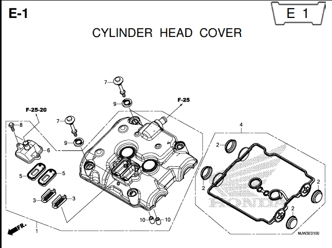 Katalog Suku Cadang Honda CB500X MJW