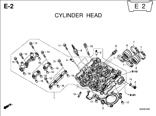 Katalog Suku Cadang Honda CB500X MJW