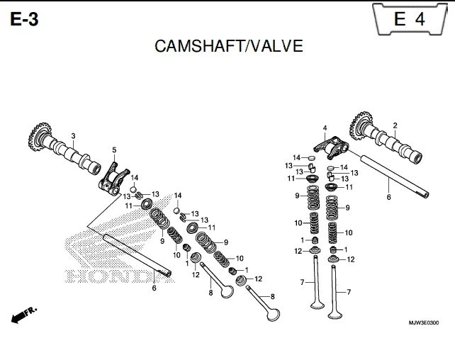 Katalog Suku Cadang Honda CB500X MJW