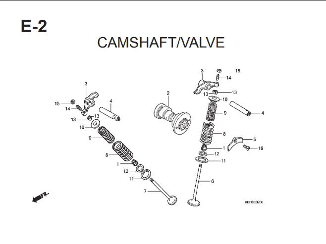 Katalog Suku Cadang Honda Mega Pro KEH