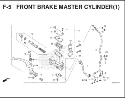Katalog Suku Cadang Honda BeAT Street eSP K1A