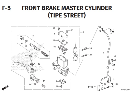 Katalog Suku Cadang Honda New BeAT Street K1AL