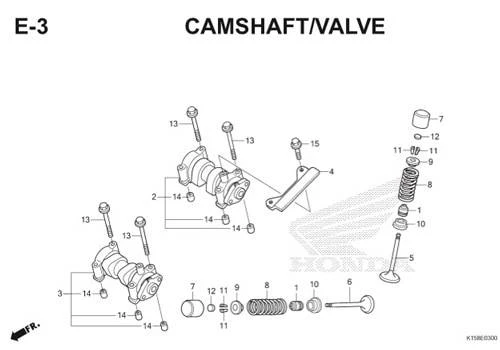 Katalog Suku Cadang Honda CB150R StreetFire K15