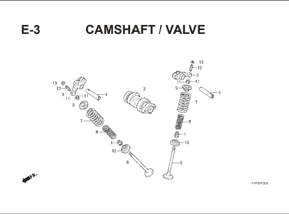 Katalog Suku Cadang Honda New Mega Pro Carbu KYE