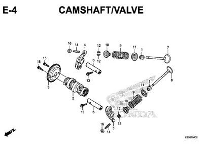 Katalog Suku Cadang Honda Vario 125 K60R