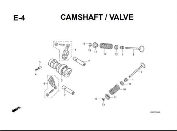 Katalog Suku Cadang Honda Revo AT KWZ