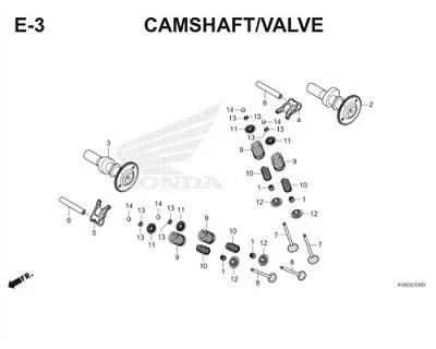 Katalog Suku Cadang Honda Supra GTR 150 K56F
