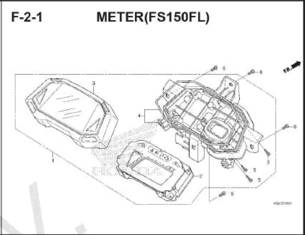 Katalog Suku Cadang Honda Supra GTR 150 K56W