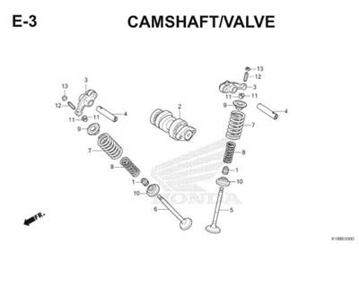 Katalog Suku Cadang Honda Verza 150 K18
