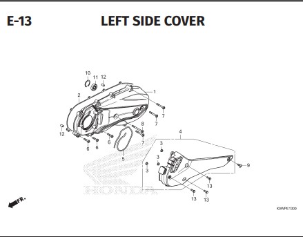 Katalog Suku Cadang Honda ADV 160