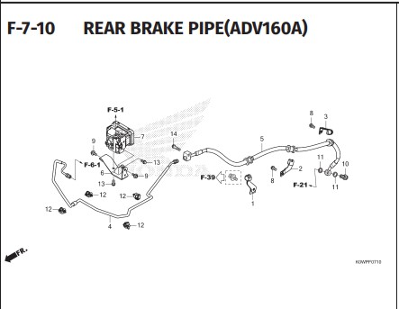 Katalog Suku Cadang Honda ADV 160