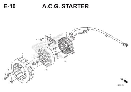 Katalog Suku Cadang Honda BeAT eSP K25