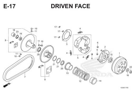 Katalog Suku Cadang Honda BeAT eSP K25