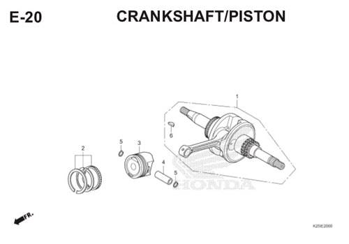 Katalog Suku Cadang Honda BeAT eSP K25