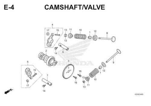 Katalog Suku Cadang Honda BeAT eSP K25
