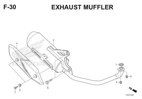 Katalog Suku Cadang Honda BeAT eSP K25