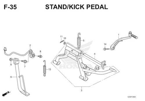 Katalog Suku Cadang Honda BeAT eSP K25