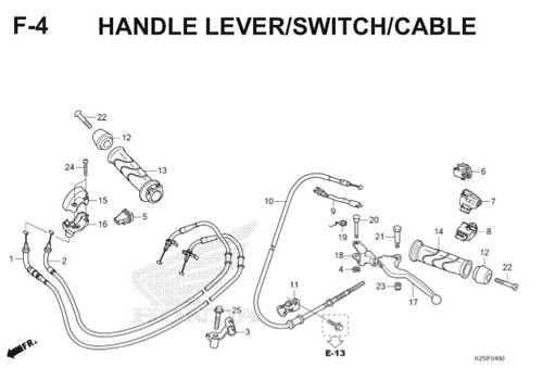 Katalog Suku Cadang Honda BeAT eSP K25