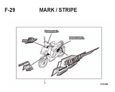 Katalog Suku Cadang Honda BeAT Karbu KVY