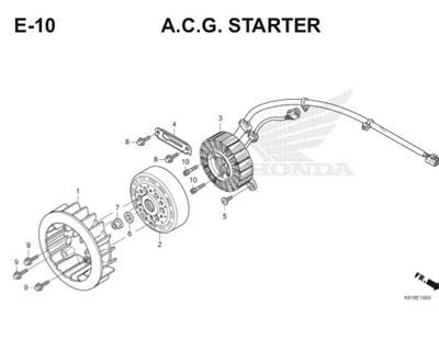 Katalog Suku Cadang Honda BeAT POP eSP K61