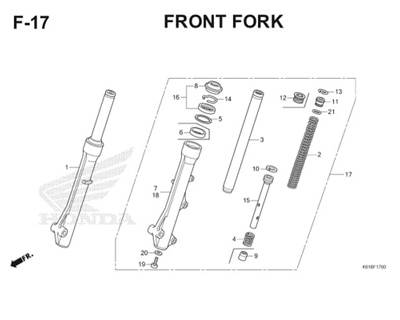 Katalog Suku Cadang Honda BeAT POP eSP K61