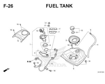Katalog Suku Cadang Honda BeAT POP eSP K61