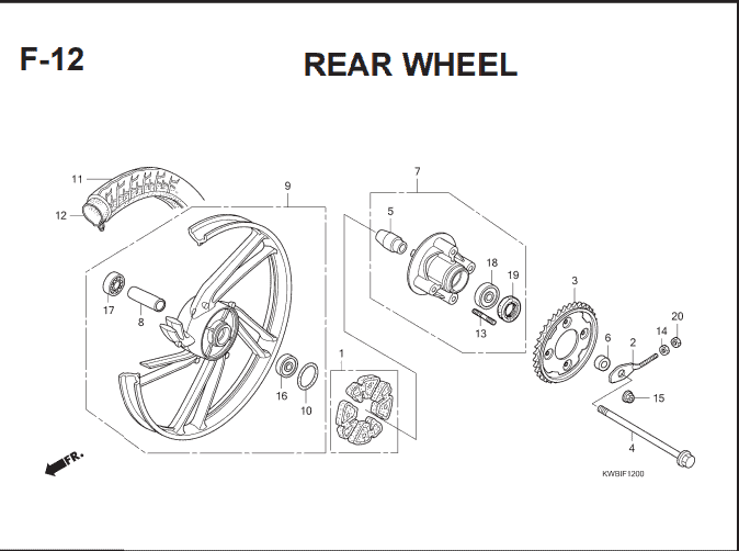 Katalog Suku Cadang Honda Blade 110