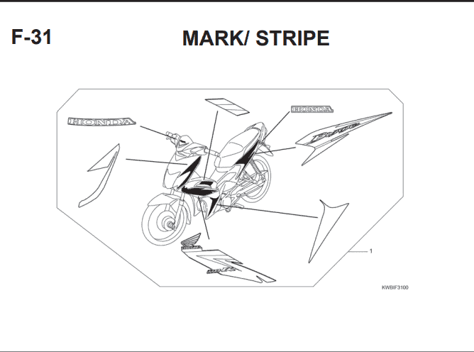 Katalog Suku Cadang Honda Blade 110