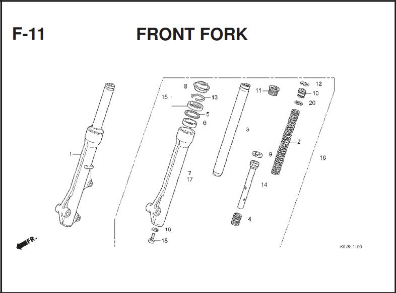 Katalog Suku Cadang Honda Blade 110