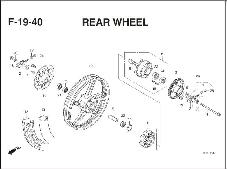 Katalog Suku Cadang Honda Blade 110