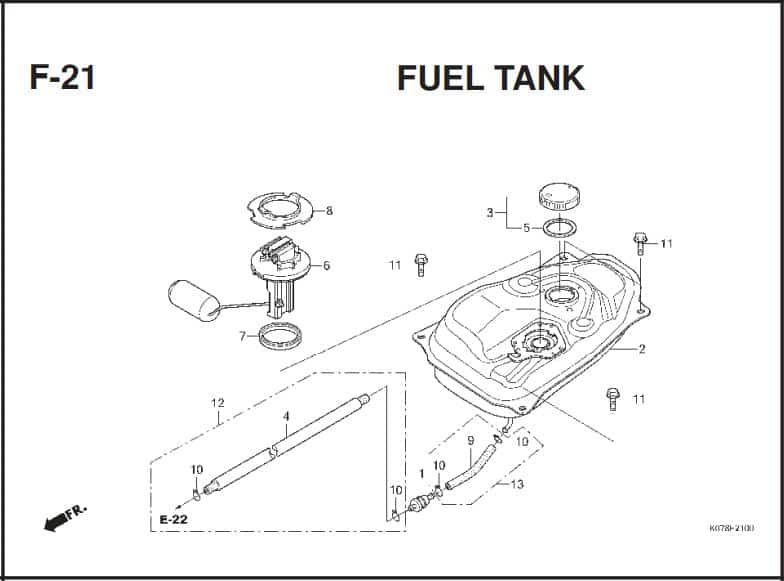 Katalog Suku Cadang Honda Blade 110