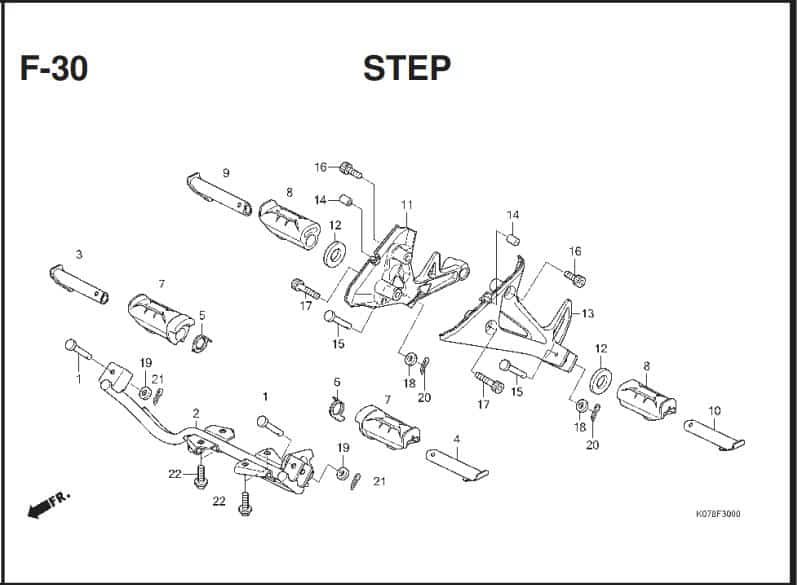 Katalog Suku Cadang Honda Blade 110