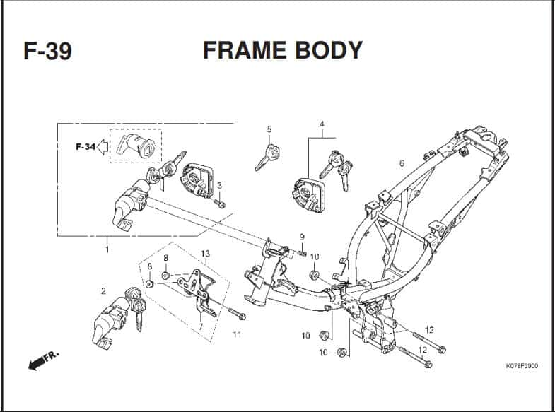 Katalog Suku Cadang Honda Blade 110