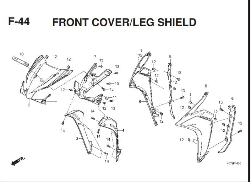 Katalog Suku Cadang Honda Blade 110