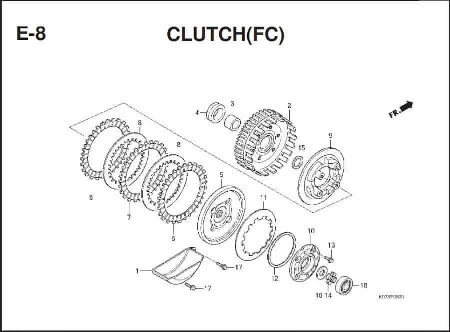 Katalog Suku Cadang Honda Blade 110