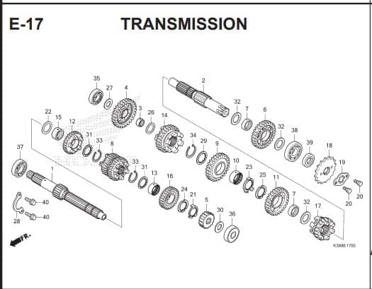 Katalog Suku Cadang Honda CB150X