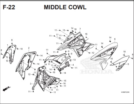 Katalog Suku Cadang Honda CB150X