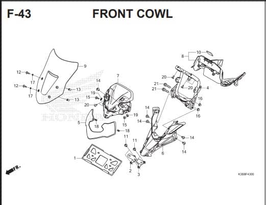 Katalog Suku Cadang Honda CB150X
