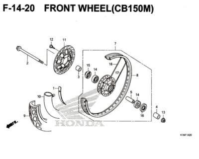 Katalog Suku Cadang Honda CB150 Verza