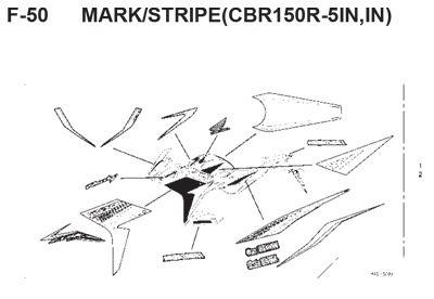 Katalog Suku Cadang Honda CBR 150R K45G
