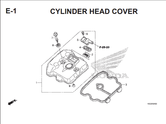 Katalog Suku Cadang Honda CBR 250R CBU