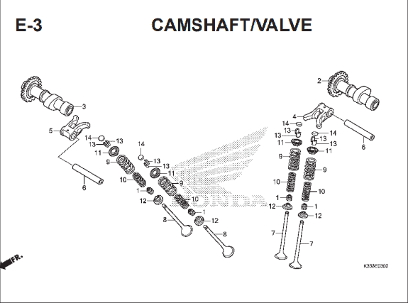 Katalog Suku Cadang Honda CBR 250R CBU