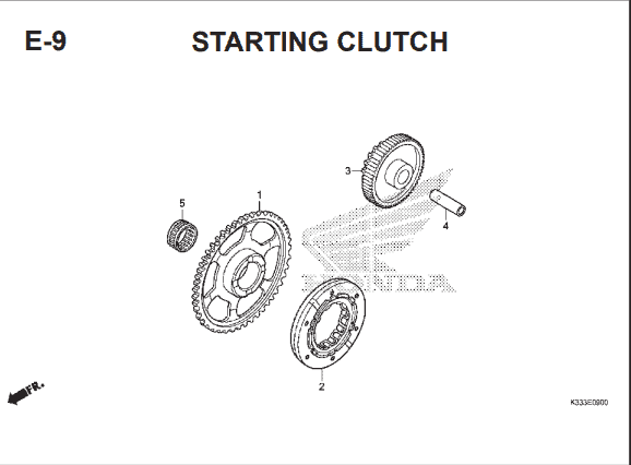 Katalog Suku Cadang Honda CBR 250R CBU