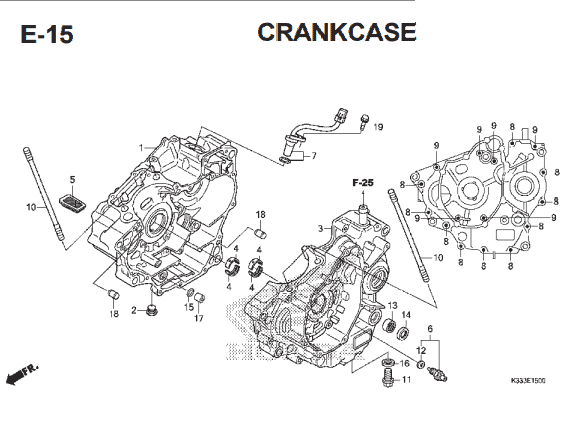 Katalog Suku Cadang Honda CBR 250R CBU